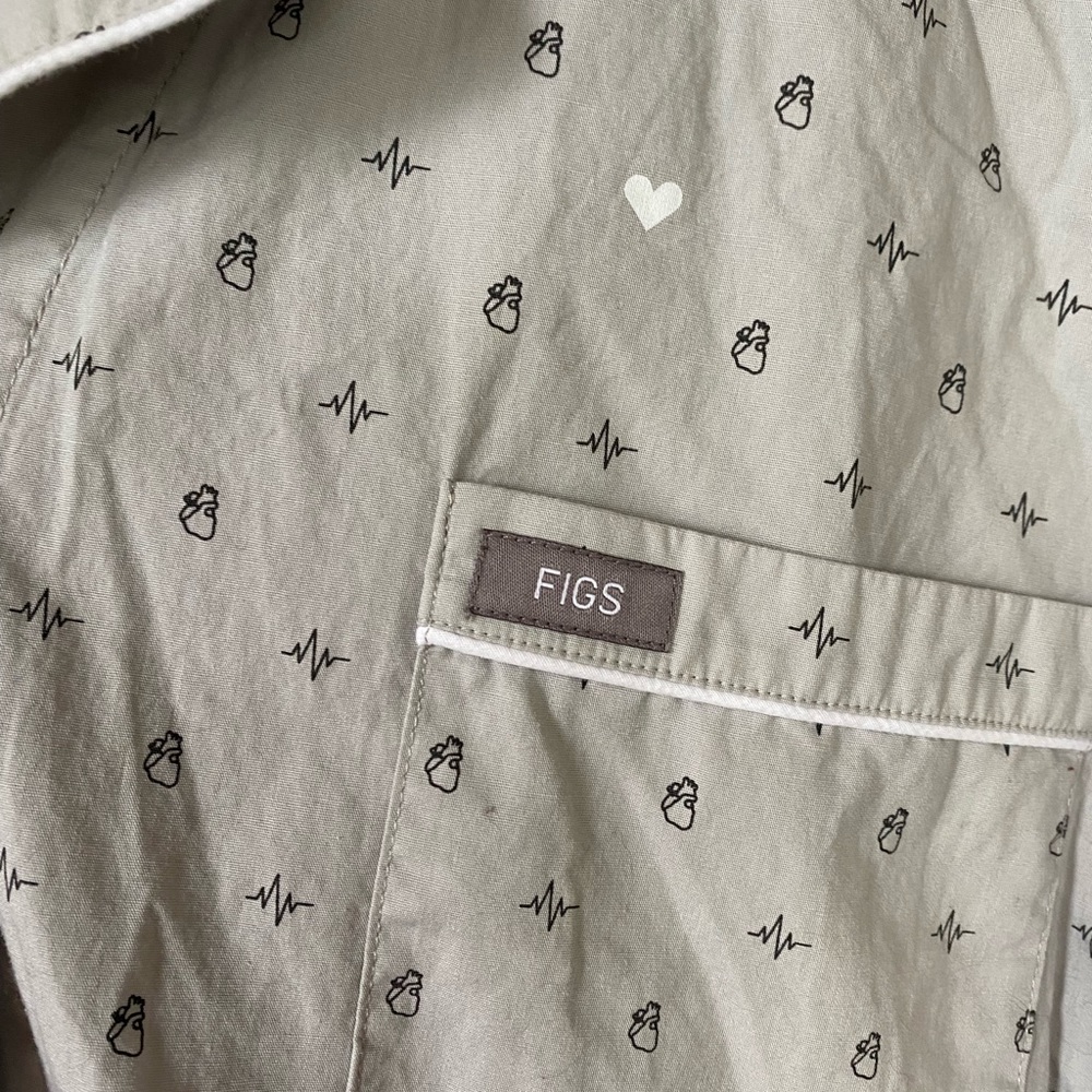 Figs Pajama Shirt and Shorts Set - Picture 9 of 9